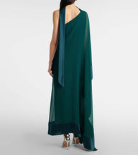 Taller Marmo Betsy Spirito one-shoulder silk maxi dress