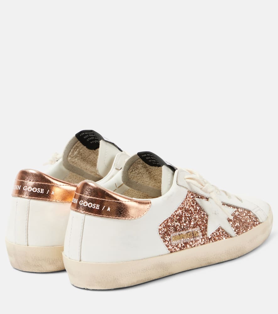 Golden Goose Super-Star glitter leather sneakers