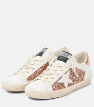 Golden Goose Super-Star glitter leather sneakers