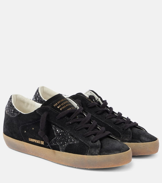 Golden Goose Super-Star glitter suede sneakers