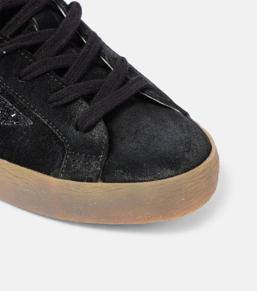 Golden Goose Super-Star glitter suede sneakers