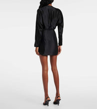 The Sei Silk satin wrap minidress