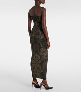 Wolford x Etro lam√É¬© jacquard midi dress