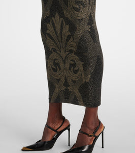Wolford x Etro lam√É¬© jacquard midi dress