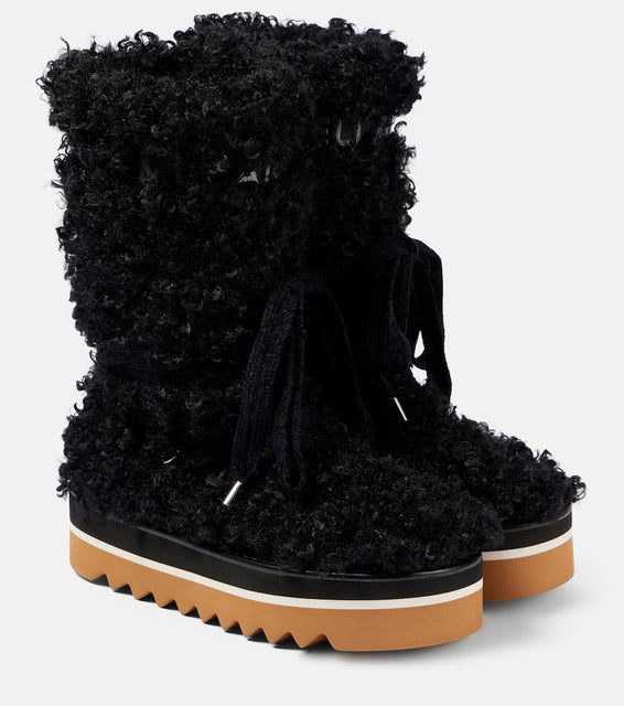 Stella McCartney Elyse faux fur snow boots