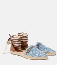 Stella McCartney Gaia denim boucl√É¬© espadrilles
