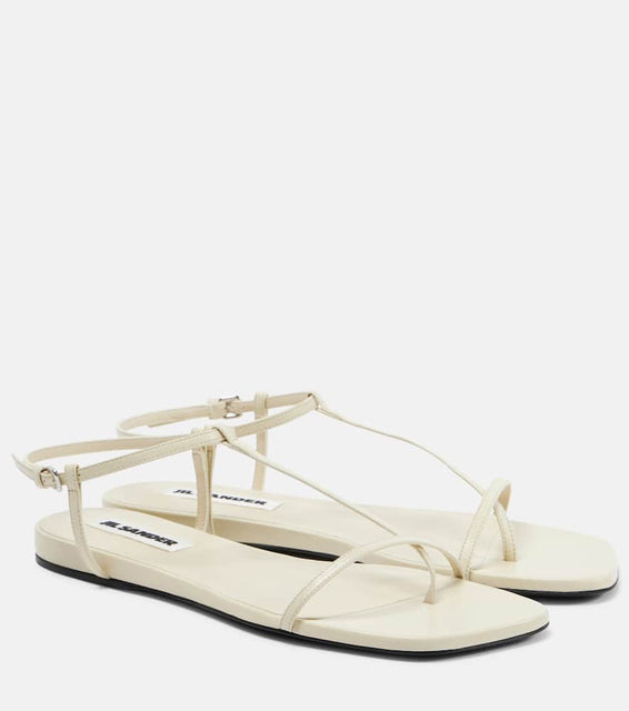Jil Sander Leather thong sandals