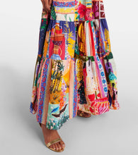 Camilla Embellished cutout cotton maxi dress