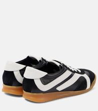 Proenza Schouler Track suede-trimmed leather sneakers