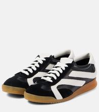 Proenza Schouler Track suede-trimmed leather sneakers
