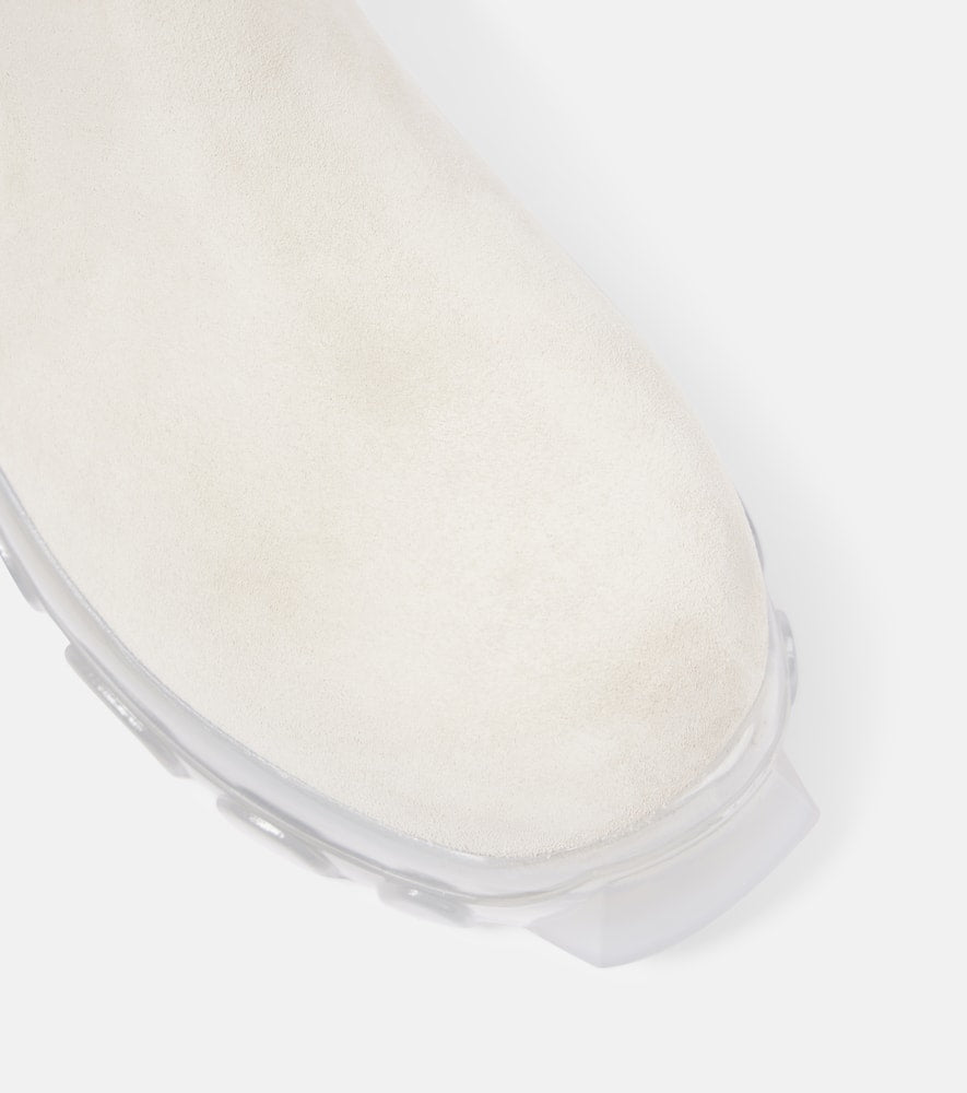 Rick Owens Beatle Tractor leather ankle boots