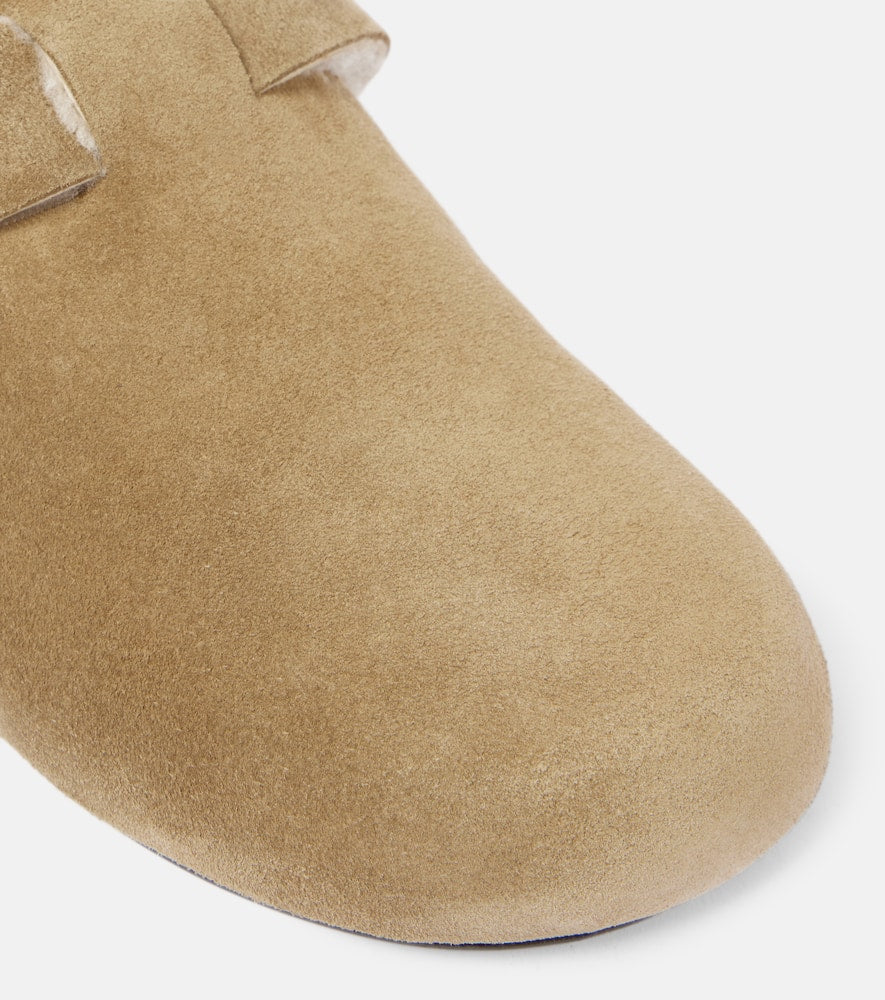 Isabel Marant Mirvin shearling-lined suede clogs