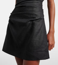 SIR Halter neck linen minidress