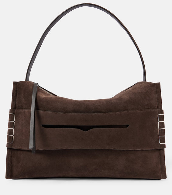 JW Anderson Loafer Large suede tote bag. Shop JW Anderson Shoulder Bags for women now.