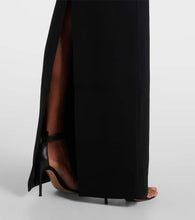 Rebecca Vallance Athena caped cr√É¬™pe gown