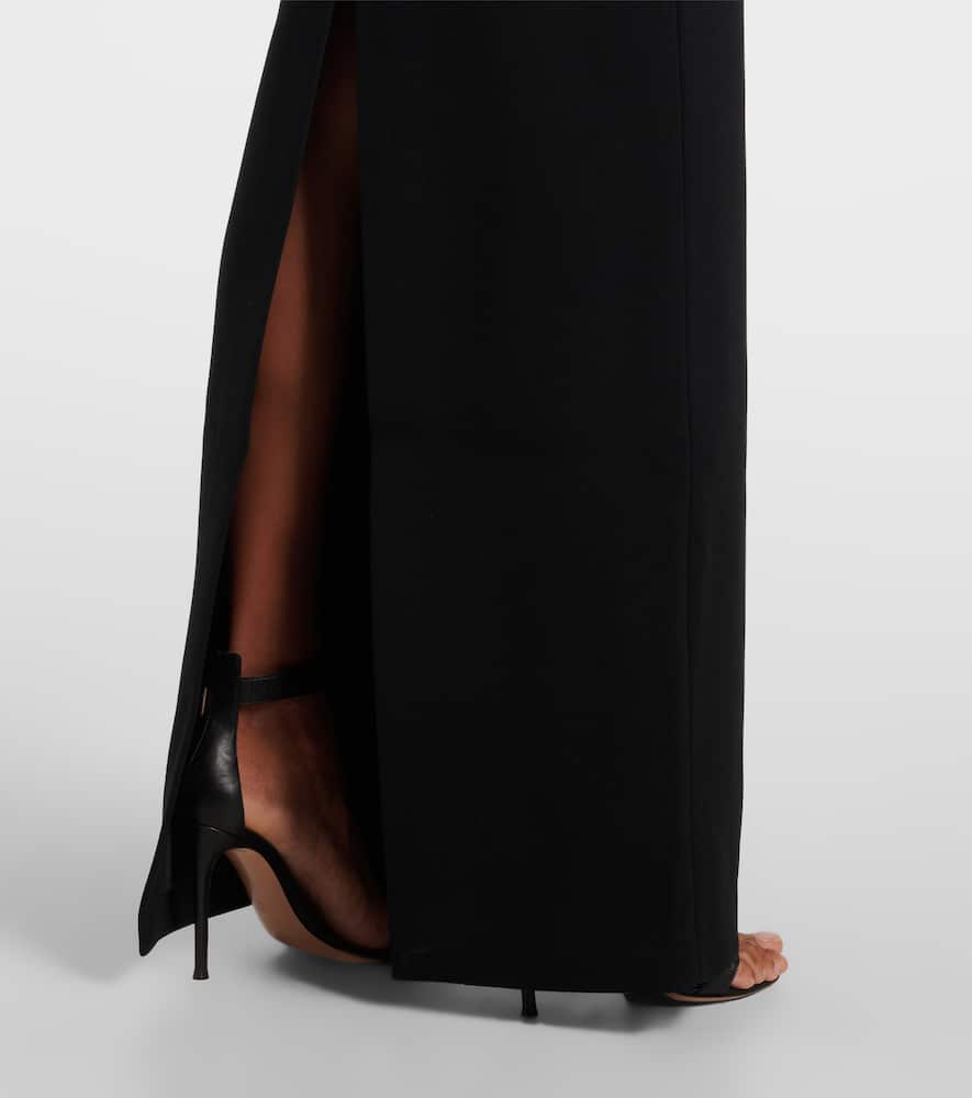Rebecca Vallance Athena caped cr√É¬™pe gown