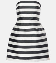 Rebecca Vallance Irene striped strapless minidress