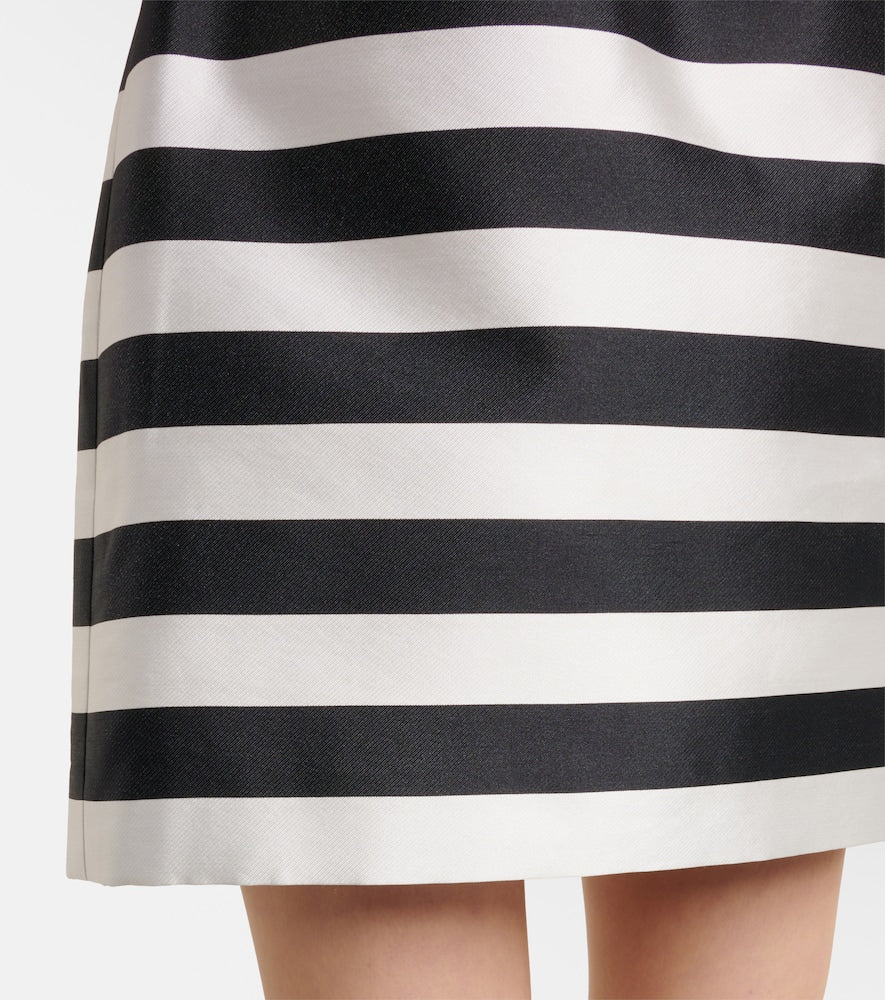 Rebecca Vallance Irene striped strapless minidress