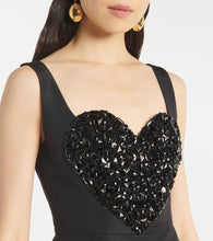 Carolina Herrera Embellished silk minidress
