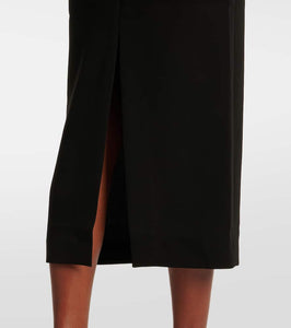 Roland Mouret Off-shoulder velvet gown