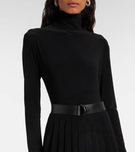 Norma Kamali Draped turtleneck midi dress