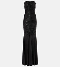 Norma Kamali Ruched lam√É¬© gown