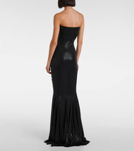 Norma Kamali Ruched lam√É¬© gown