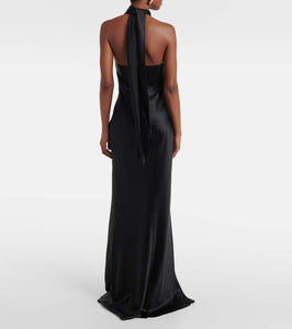 Ralph Lauren Collection Chilton halterneck satin gown
