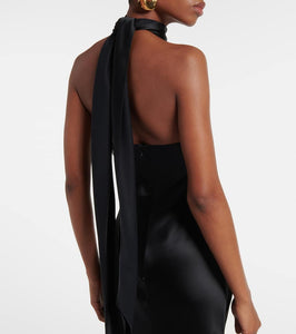 Ralph Lauren Collection Chilton halterneck satin gown