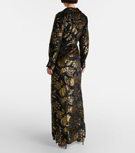 Simkhai Marzia lam√É¬© velvet wrap dress
