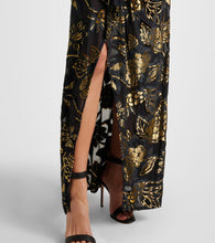 Simkhai Marzia lam√É¬© velvet wrap dress