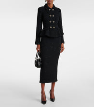 Self-Portrait Peplum embellished blazer dress