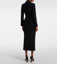 Self-Portrait Peplum embellished blazer dress