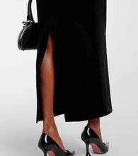 Self-Portrait Peplum velvet midi dress