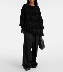 Lisa Yang Fringed cashmere-blend sweater