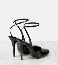 Saint Laurent La Scandale 110 patent leather sandals