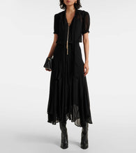 Polo Ralph Lauren Tie-neck georgette maxi dress