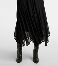 Polo Ralph Lauren Tie-neck georgette maxi dress
