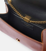 Saint Laurent Kate Small patent leather wallet on chain