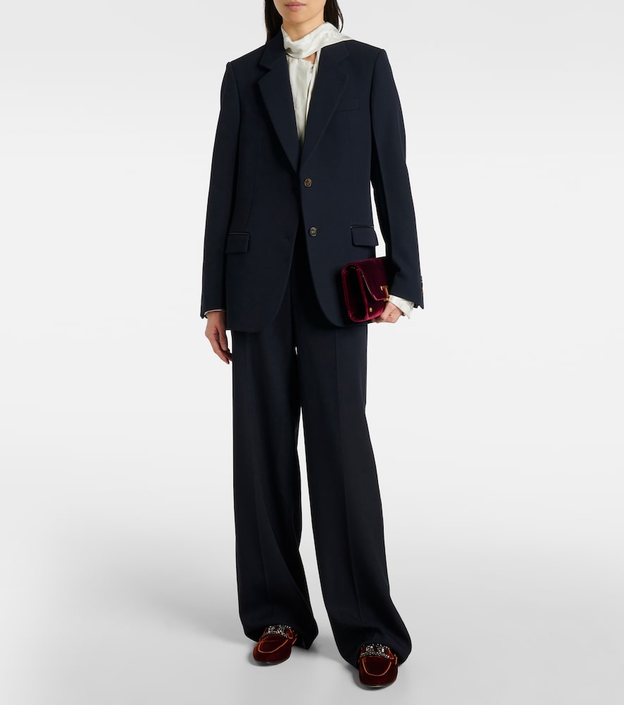 Tod's Kate embellished velvet loafers