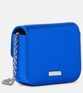 Aquazzura Mini embellished satin shoulder bag