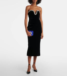 Aquazzura Mini embellished satin shoulder bag