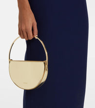 Aquazzura Purist Mini metallic leather shoulder bag