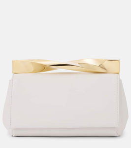 Aquazzura Twist Mini leather clutch. Shop Aquazzura Clutches for women now.