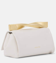 Aquazzura Twist Mini leather clutch