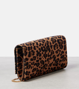 Gianvito Rossi Jaipur Mini leopard-print velvet clutch