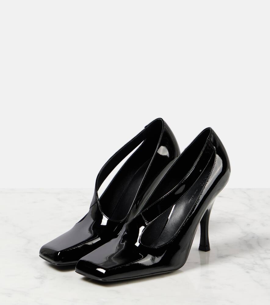 Khaite Eva 100 cutout patent leather pumps