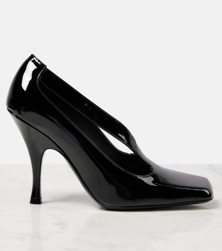 Khaite Eva 100 cutout patent leather pumps