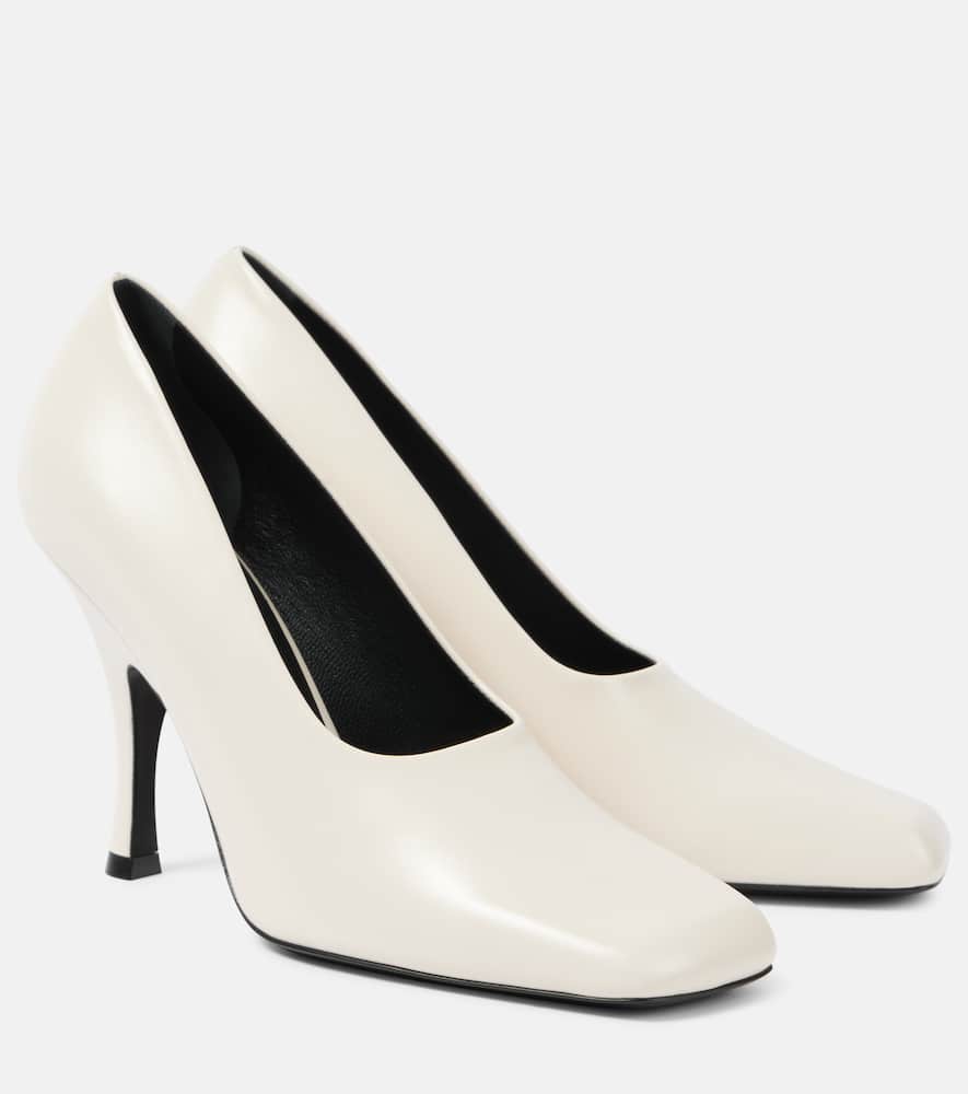 Khaite Eva leather pumps