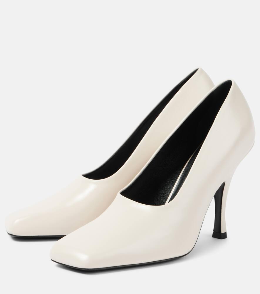Khaite Eva leather pumps